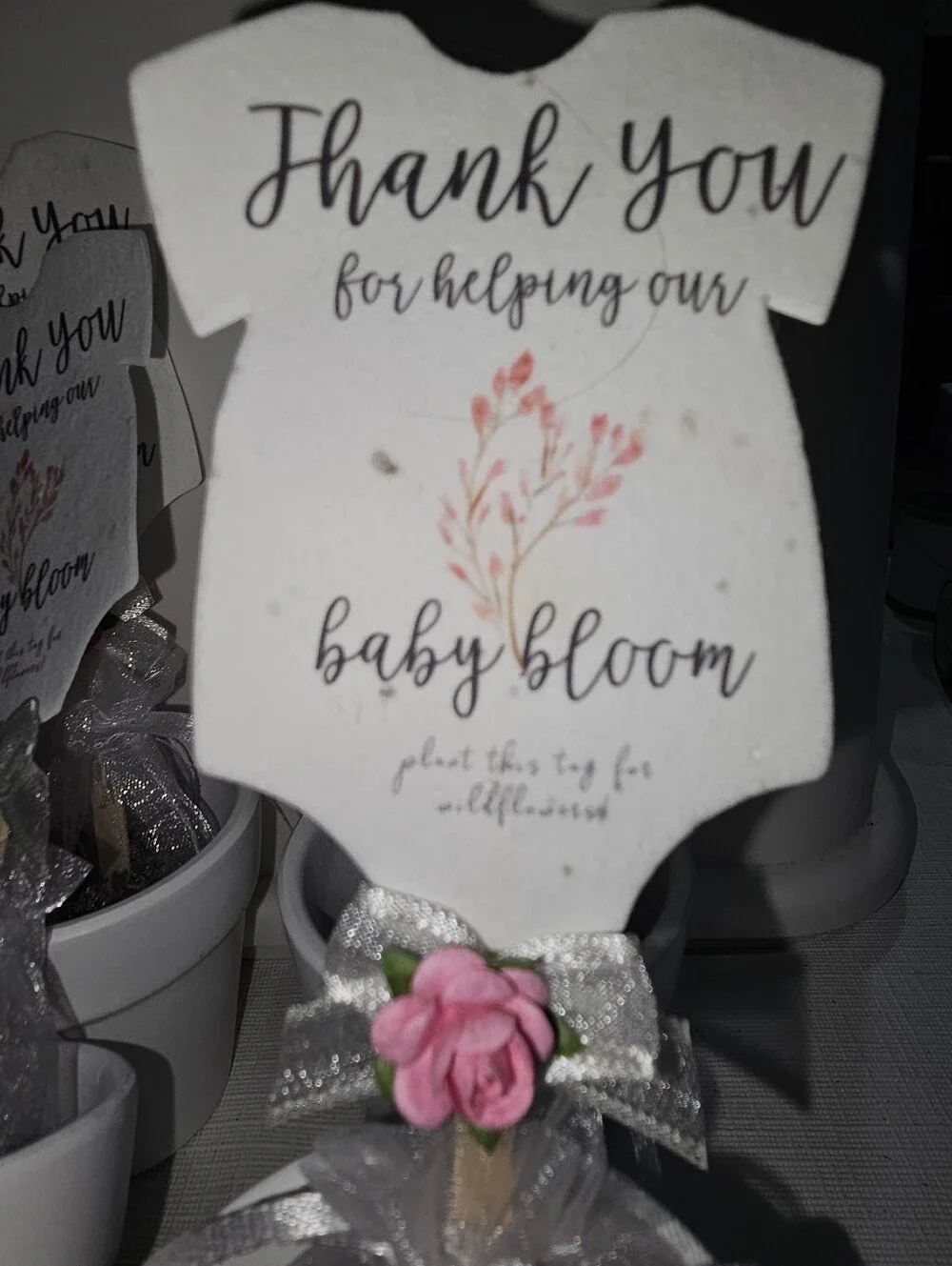Party Votive Candle- Rose Pink Gift Boxes With Pink Pacifier On Top/Baby Shower